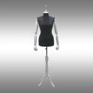 Kapitone Kumaş Bayan Terzi Mankeni Ahşap Kollu Komando