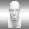 Bayan-Erkek Büst Kafa Mankeni Beyaz Bayan-Erkek Büst Kafa Mankeni Beyaz Makyajsız 1