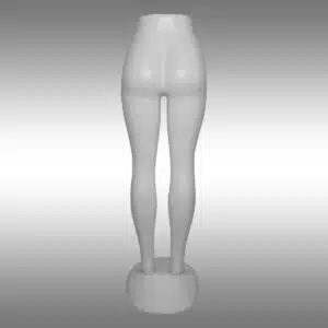 Pantolonluk Mankeni Bayan Pantolonluk Mankeni Tablalı Beyaz Arka Görünüm