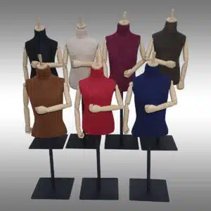 Çocuk Terzi Mankeni Ahşap Kollu Kare Ayak