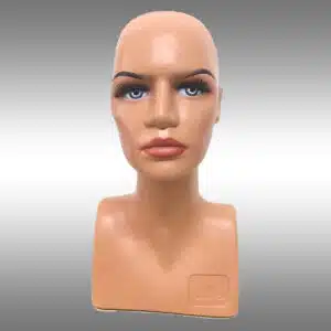 Bayan Büst Kafa Mankeni Makyajlı Ten