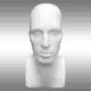 Erkek Büst Kafa Mankeni Beyaz Makyajsız Erkek Büst Kafa Mankeni Beyaz Makyajsız