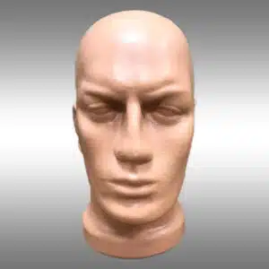 Plastik Erkek Kısa Kafa Mankeni Ten Rengi